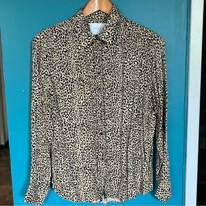 The Shirt by Rochelle Behrens in Leopard Print, Size L